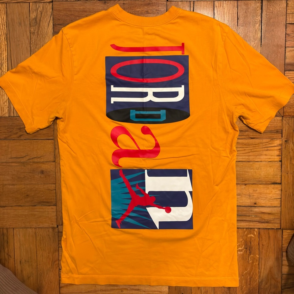 Yellow air Jordan tee